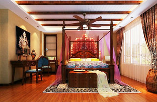 异域风情东南亚风格卧室设计