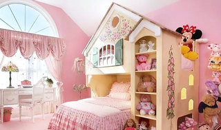 可爱粉色女孩房设计