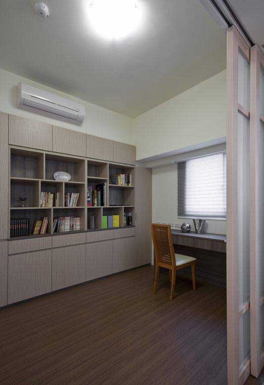 ,100平米装修,简约风格,三居室装修,书房