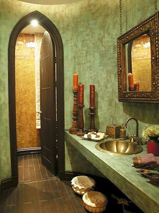 优雅复古卫浴间设计