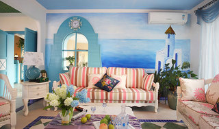 浪漫地中海风格客厅