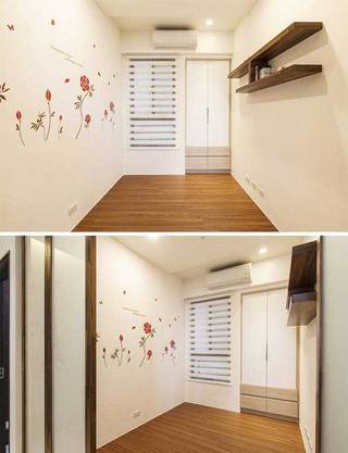 日式风格三居室90平米装修图片