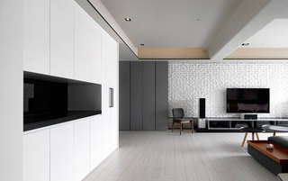 现代简约风格二居室100平米设计图