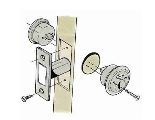 球形锁锁芯安装全步骤图片