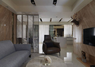 现代简约风格一居室70平米设计图