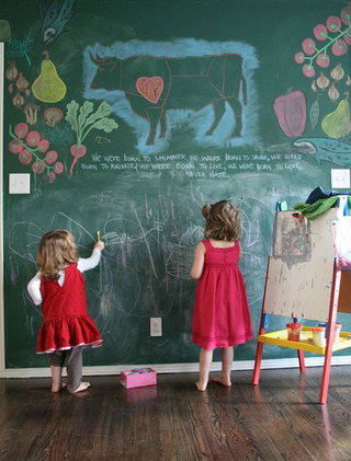 儿童房黑板墙开发孩子潜力