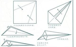 空中之王纸飞机折法图解