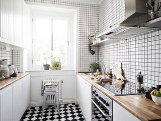 黑白厨房设计图片
