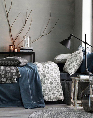 舒适慵懒北欧风格灰色卧室