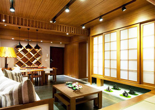 日式风格两室一厅舒适效果图