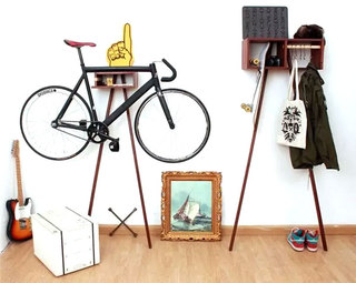 自行车变身家居艺术品