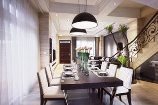 128平米公寓设计餐厅装修