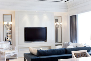 138平米简欧装修风格客厅电视背景墙设计