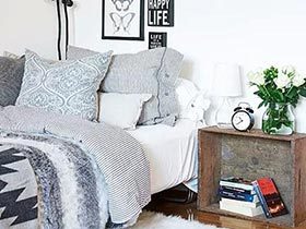 13个单身公寓卧室床头 简洁温馨是王道