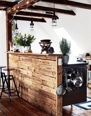 木质复古厨房设计