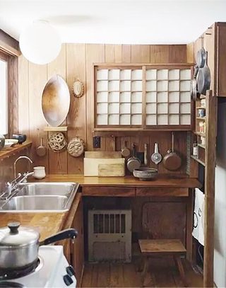 木质收纳型小厨房
