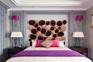 时尚紫色灰色卧室