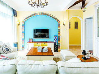 地中海式装修风格舒适客厅设计