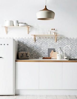纯净清爽白色厨房设计