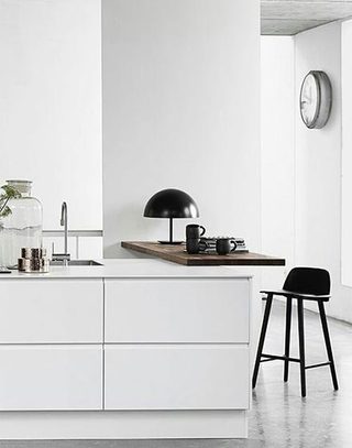 经典白色现代厨房设计