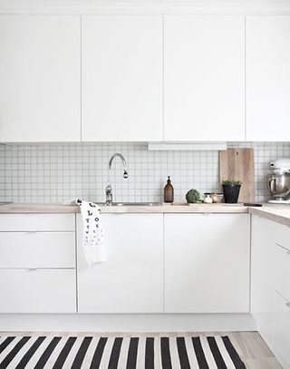 经典纯净白色厨房设计