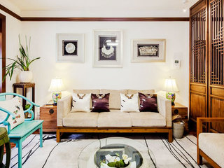 110平米的文艺空间客厅沙发设计