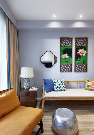 美式风格两室一厅温馨90平米设计图纸