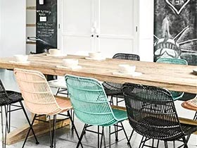 空间有氧 12个家庭餐厅木质餐桌设计