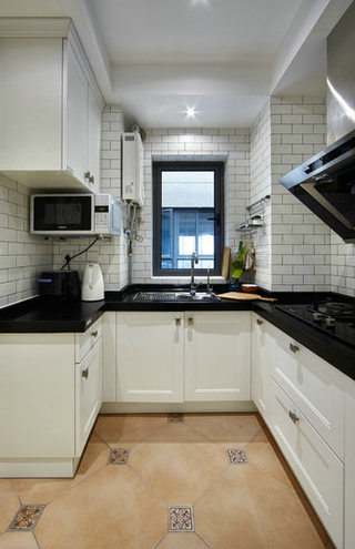 文艺北欧风打造黑白厨房设计