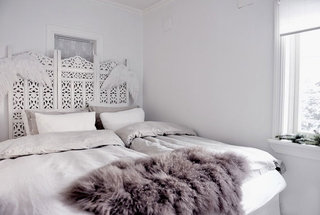 白色典雅北欧风 卧室装修实景图