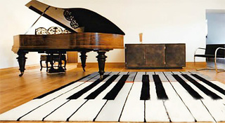 钢琴地毯图片