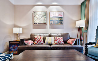 浪漫美式沙发背景墙装修效果图