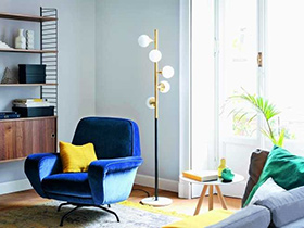 年轻态的家居空间 清新蓝色系二居设计