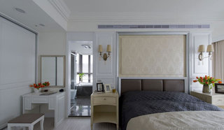 美式别墅带卫生间卧室装修效果图