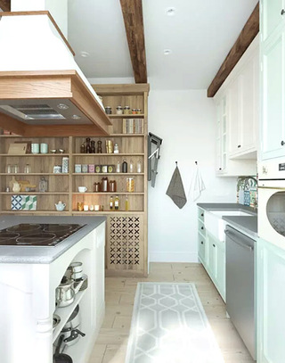 北欧风格单身公寓厨房图片