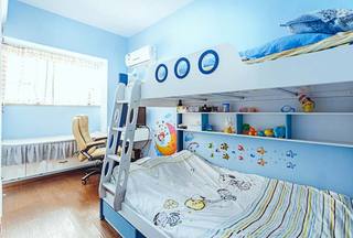 蓝色地中海风情 主题式儿童房效果图