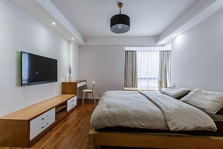 日式木质温馨卧室装修效果图