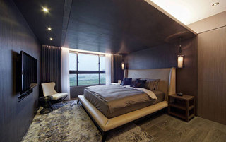 酒店式现代风卧室装饰设计