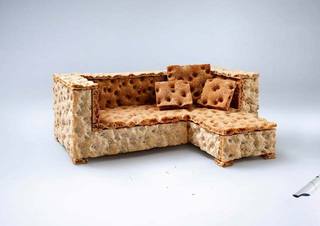 饼干型沙发布置图片