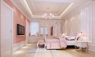 粉色卧室创意效果图