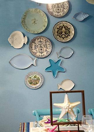 精美地中海风情 装饰陶瓷盘效果图