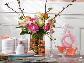 11个餐桌花卉布置设计 装点一室春意