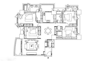 150平欧式古典风格房子装修设计图