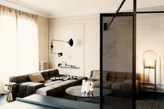 180平米巴黎公寓温馨客厅效果图