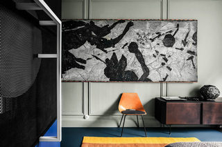 180平米巴黎公寓黑白装饰画效果图片