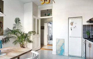 45平米北欧公寓嵌入式冰箱设计