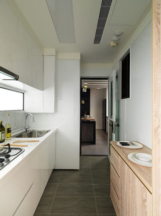 112平米现代前卫厨房设计效果图