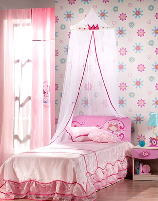 可爱粉色女孩房装修设计