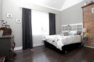 灰色系卧室布置设计图片
