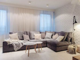65平波兰北欧风格小户型装修 明亮舒适小复式公寓